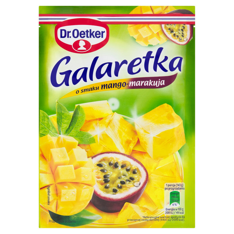 Dr. Oetker Galaretka o smaku mango-marakuja 72 g