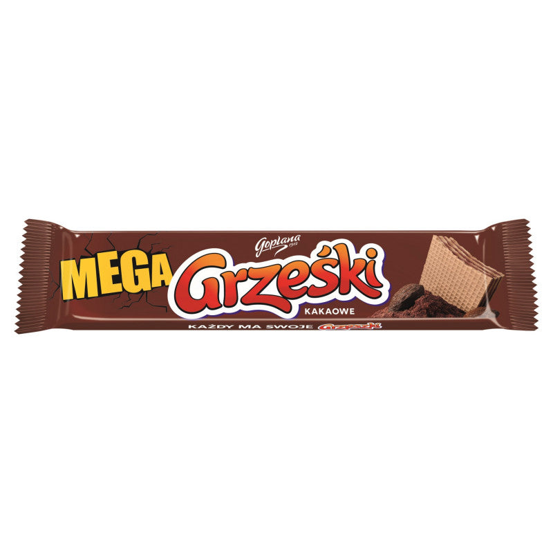 Grześki Mega Wafel przekładany kremem kakaowym 34 g