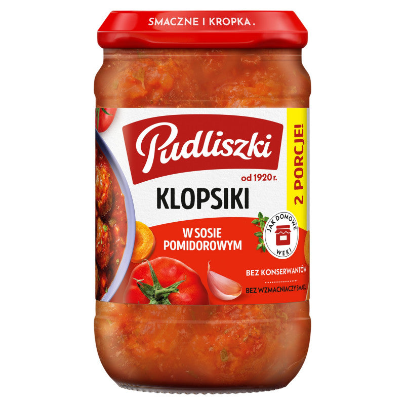 Pudliszki Klopsiki w sosie pomidorowym 590 g