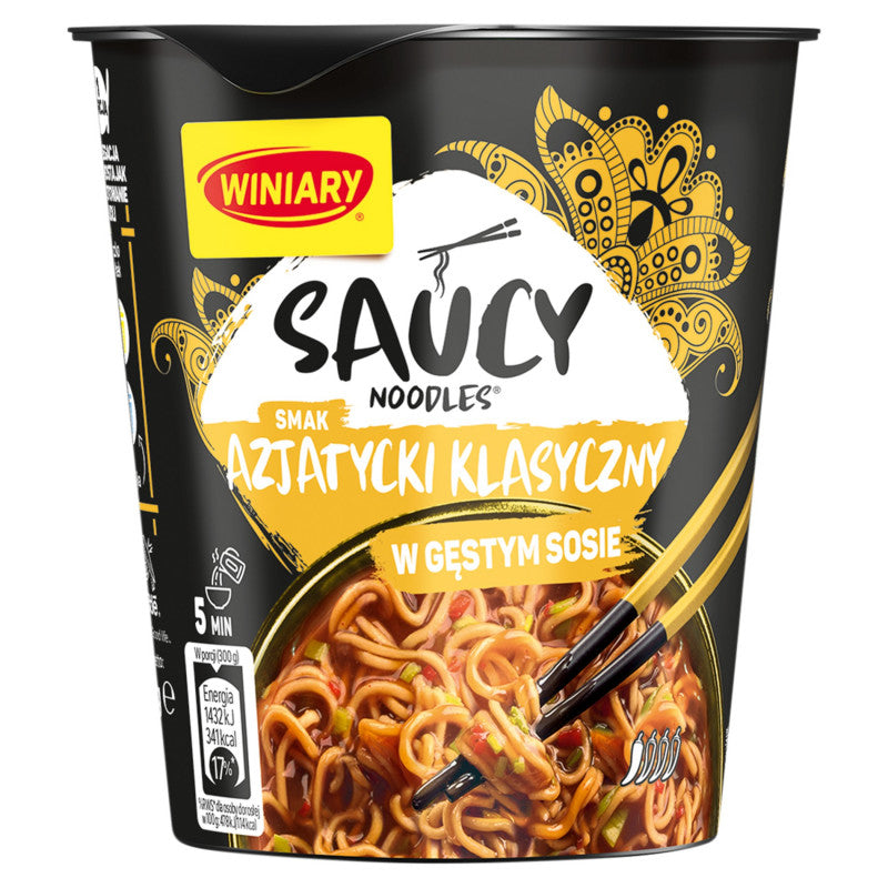 Winiary Saucy Noodles Danie instant smak azjatycki klasyczny 75 g